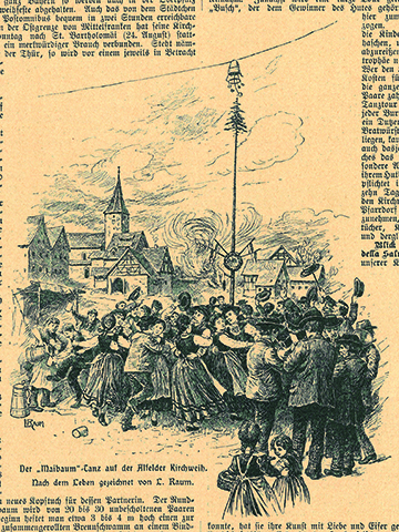 Die Alfelder Kirchweih. Illustration zum Artikel aus der Gartenlaube von 1901