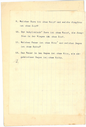 Georg Ries: Rätsellied. FFV_KT4100_20_004
