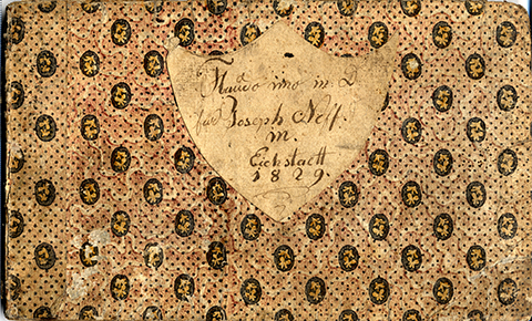 Titelseite Notenhandschrift Joseph Neff, Eichstätt 1829