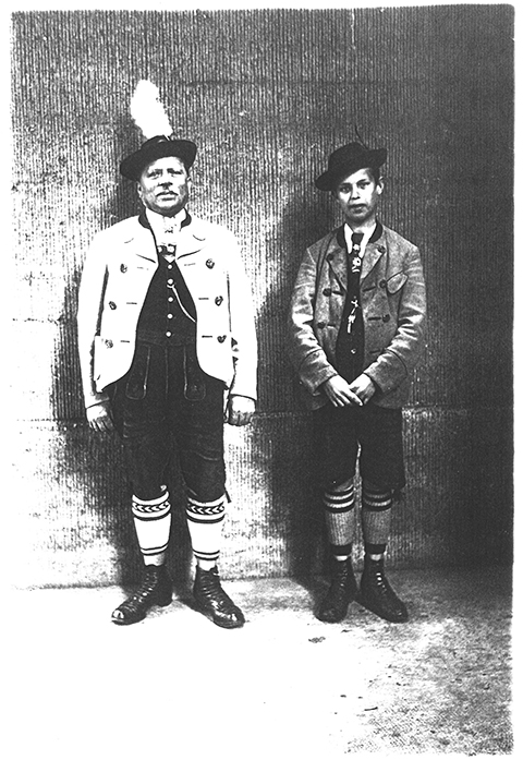 Baptist Tafelmeier und Sohn Martin am 30. Juni 1924 in Frankfurt am Main