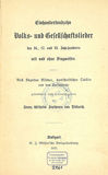 Grünet die Hoffnung, bald hab ich gewonnen // Hoffnung und Treue