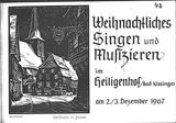 Nun sing das Lied der heil'gen Nacht