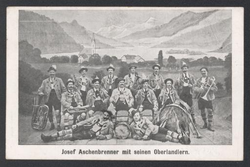 Josef Aschenbrenner mit seinen Oberlandlern.