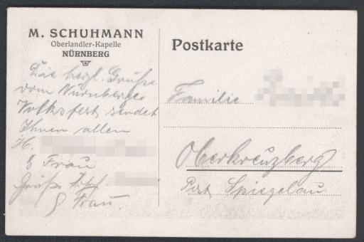 M. Schumann / Oberlandler-Kapelle / Nürnberg