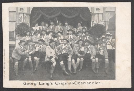 Georg Lang’s Original-Oberlandler.