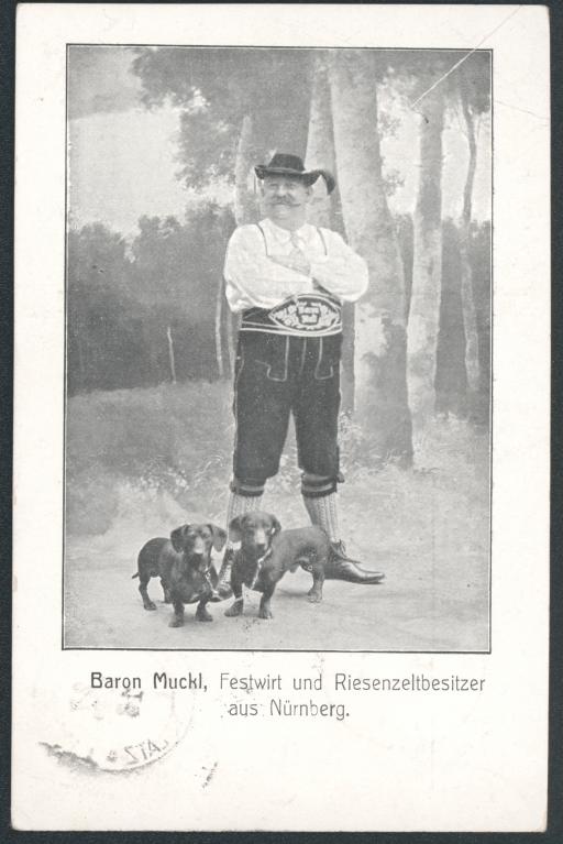 [Baron Muckl und Dackel]