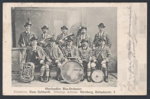 Oberlandler Blas-Orchester / Direktion: Hans Gebhardt.