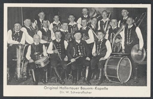 Original Hallertauer Bauern-Kapelle / Dir. [Direktion] W. [Wolfgang] Schwarzfischer