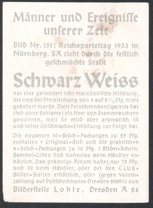 [Männer und Ereignisse unserer Zeit, Reichsparteitag 1933]