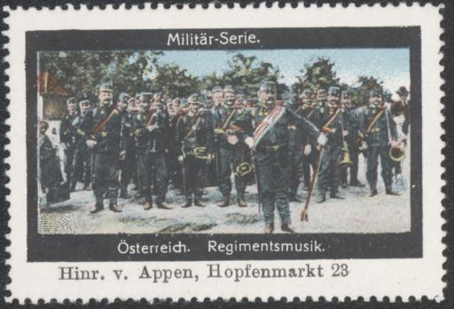 Militär-Serie. Österreich. Regimentsmusik.