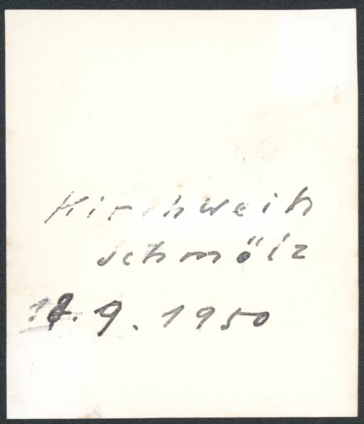 Kirchweih Schmölz, 18.09.1950