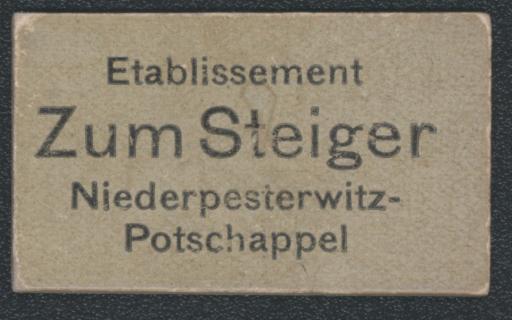 [Tanzmarke, Zum Steiger Niederpesterwitz-Potschappel]