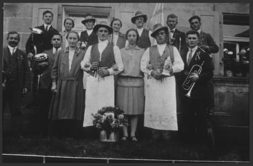 [Weidenberger Musikanten in Lessau, 1920er Jahre]