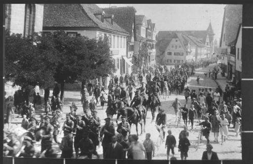 [Einzug des 21. Infanterie-Regiments, I. Bataillon, Windsheim 1926]