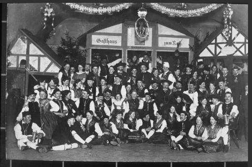 [Zitherclub Rothenburg, oberfränkische Bauernkirchweih im Hotel Bären, 21. Januar 1912]