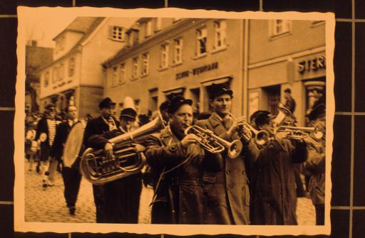 [Erster Musikauftritt Martin Felbingers nach der Entlassung aus französischer Kriegsgefangenschaft, Burgbernheim]