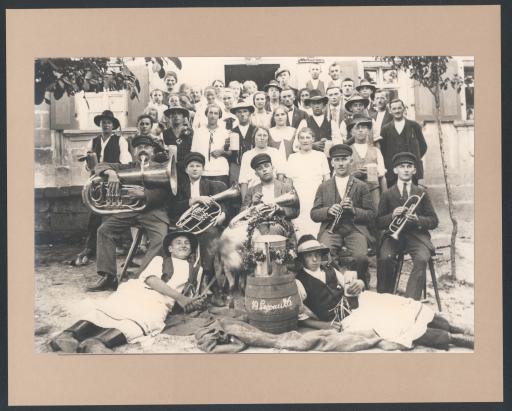 [Weidenberger Musikanten, Kirchweih in Lessau, 1926]