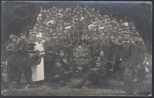 [Kapelle der 6. Kompanie, 10. Infanterie-Division, Frankreich am 31.05.1916]