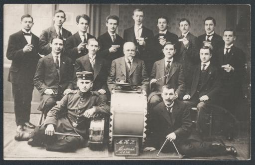 M. H. K. [Mundharmonikakapelle] „Saxonia“ 1914 / Mundharmonikaorchester