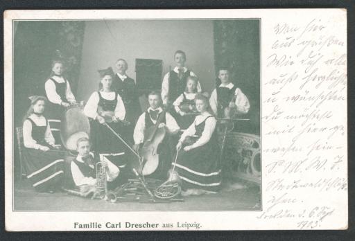 Familie Carl Drescher aus Leipzig.