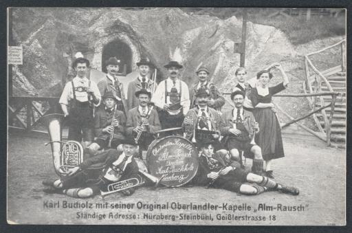 Karl Bucholz mit seiner Original Oberlandler-Kapelle [Oberlandlerkapelle] „Alm-Rausch“