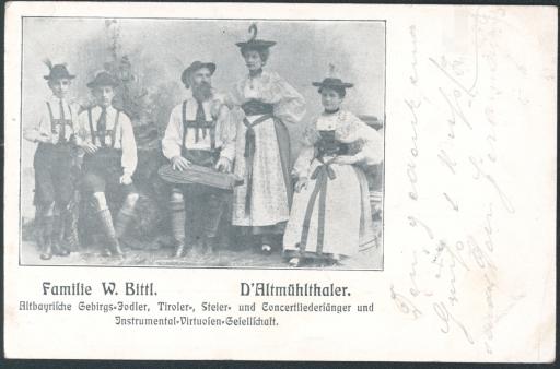 Familie W. Bittl. D’ Altmühltaler [Die Altmühltaler]