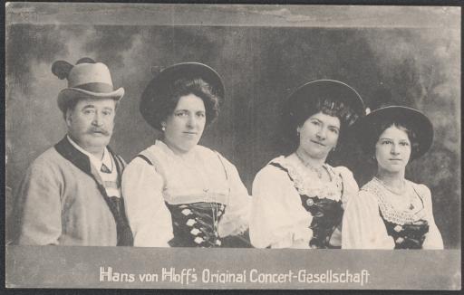 Hans von Hoff’s Original Concert-Gesellschaft. [Konzert-Gesellschaft]