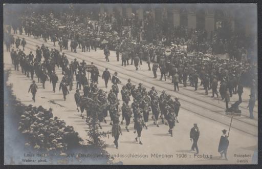 XV. [15.] Deutsches Bundesschiessen München 1906: Festzug