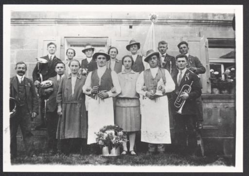 [Weidenberger Musikanten in Lessau, 1920er Jahre]