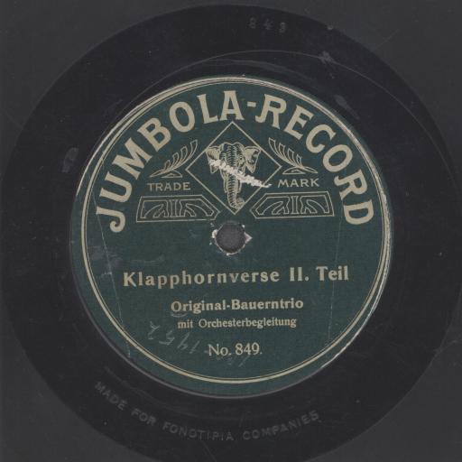 Klapphornverse : II. Teil