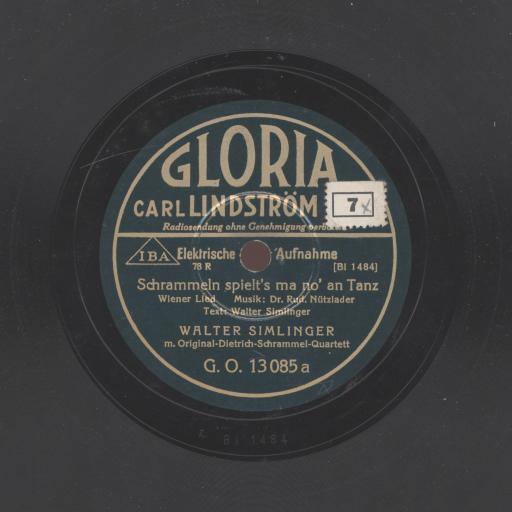 Schrammeln spielt’s ma no’ an Tanz : Wiener Lied [Schrammeln, spielt mir noch einen Tanz : Wienerlied]